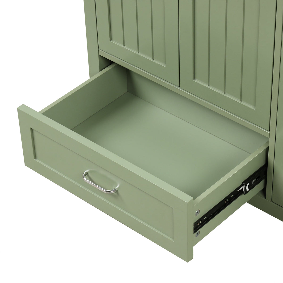 36 Inch Sage Green Bathroom Vanity with Sink and Storage
