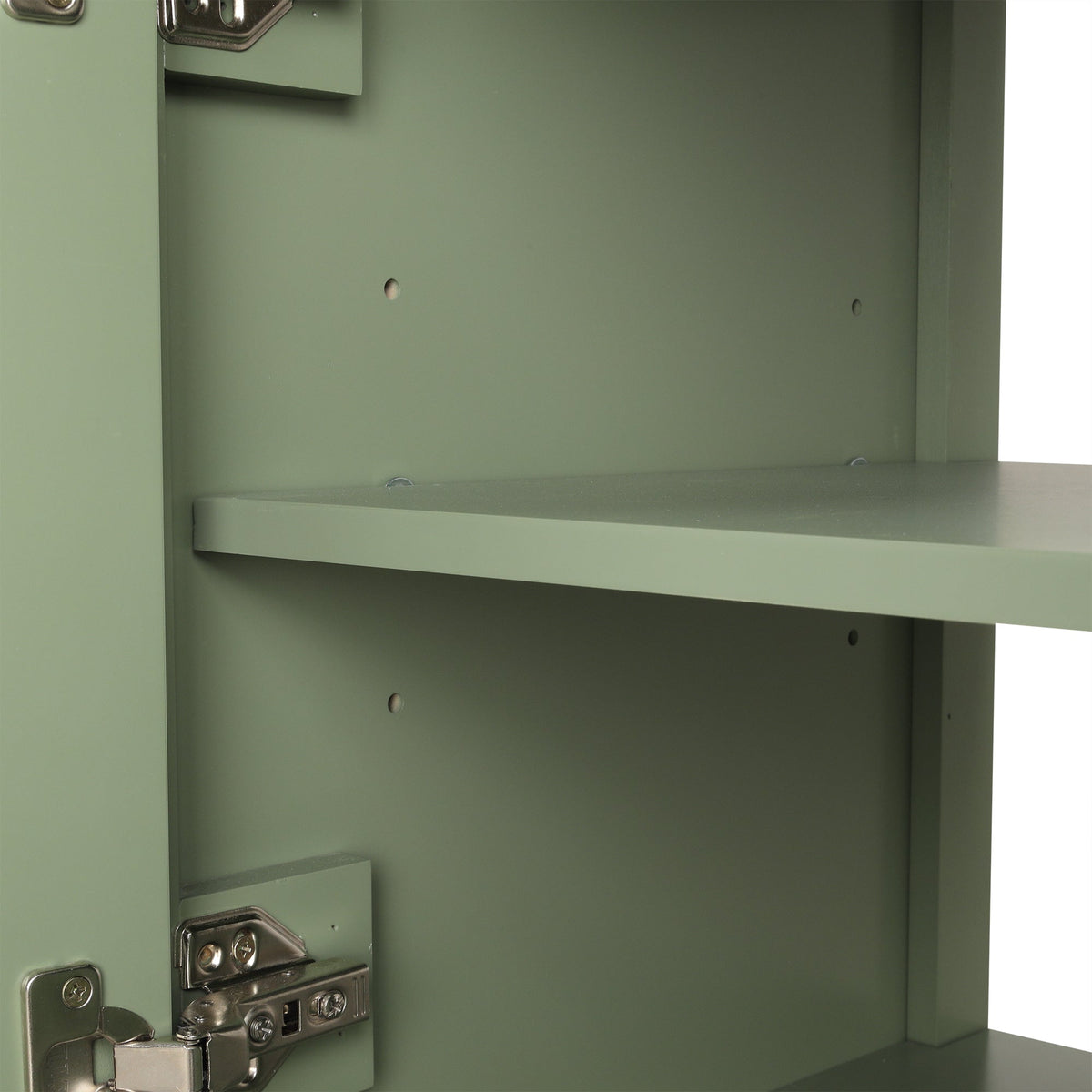 36 Inch Sage Green Bathroom Vanity with Sink and Storage