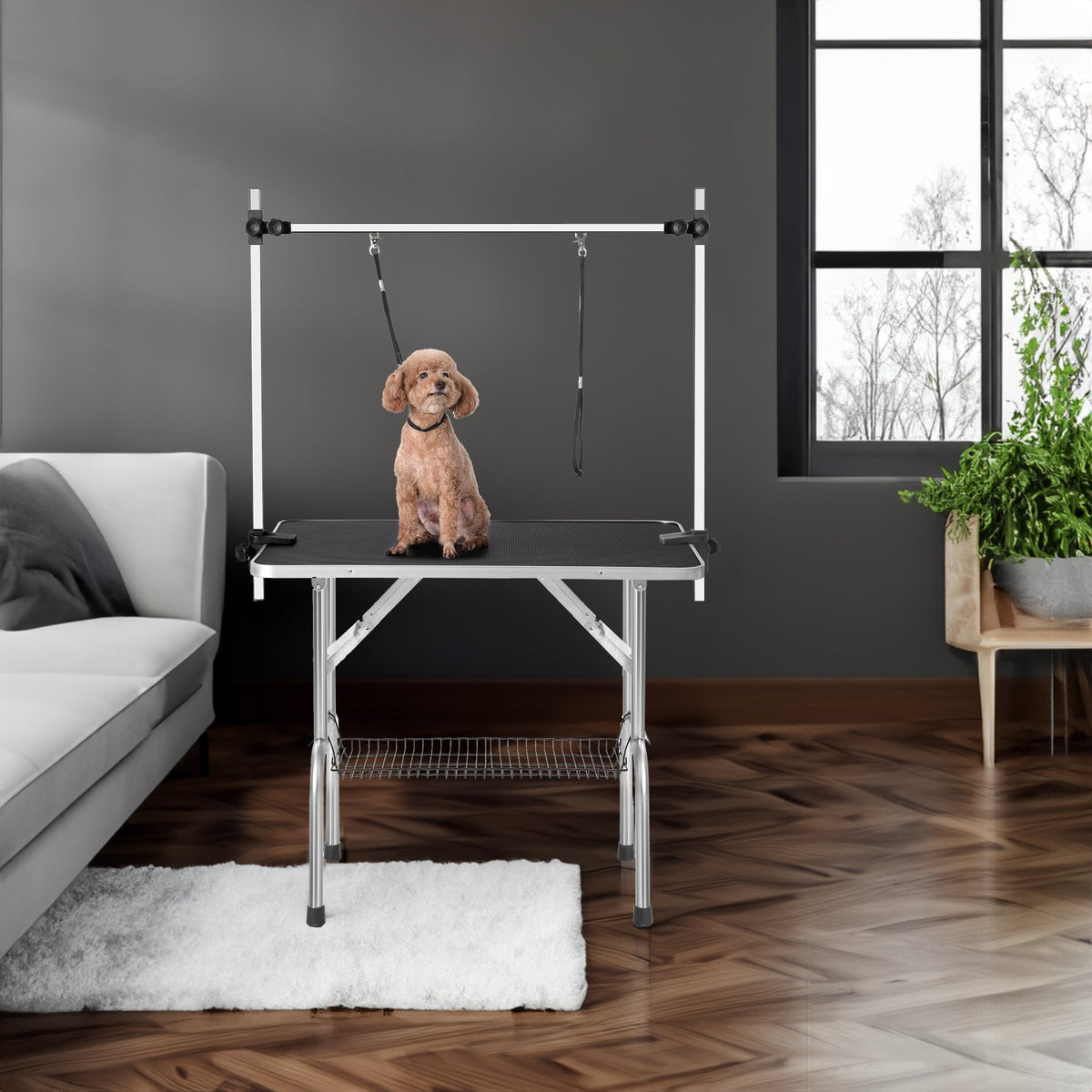 Foldable Professional Dog Grooming Table with Arm & Noose