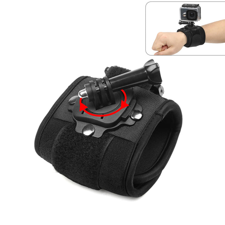 GoPro Wrist Mount Strap, Hands-Free 360 Degree Rotation