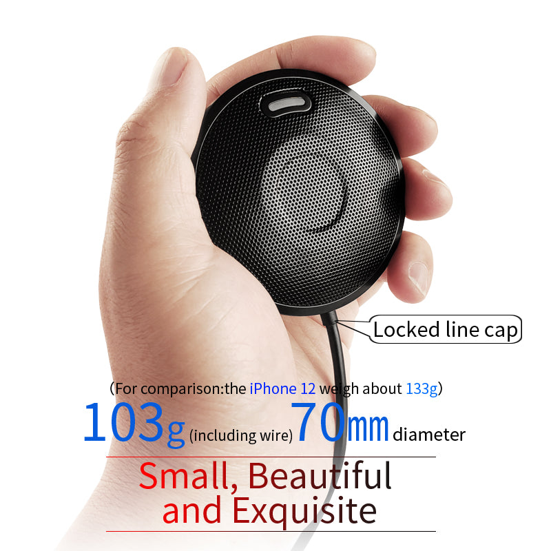 USB Omnidirectional Microphone for Video Calls & Meetings