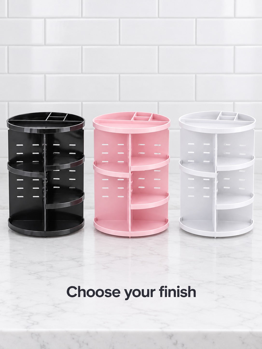 360 Rotating Makeup Organizer for Vanity and Skincare