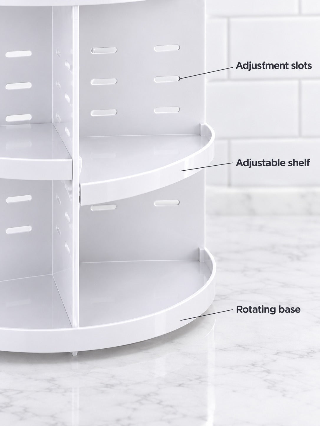 360 Rotating Makeup Organizer for Vanity and Skincare