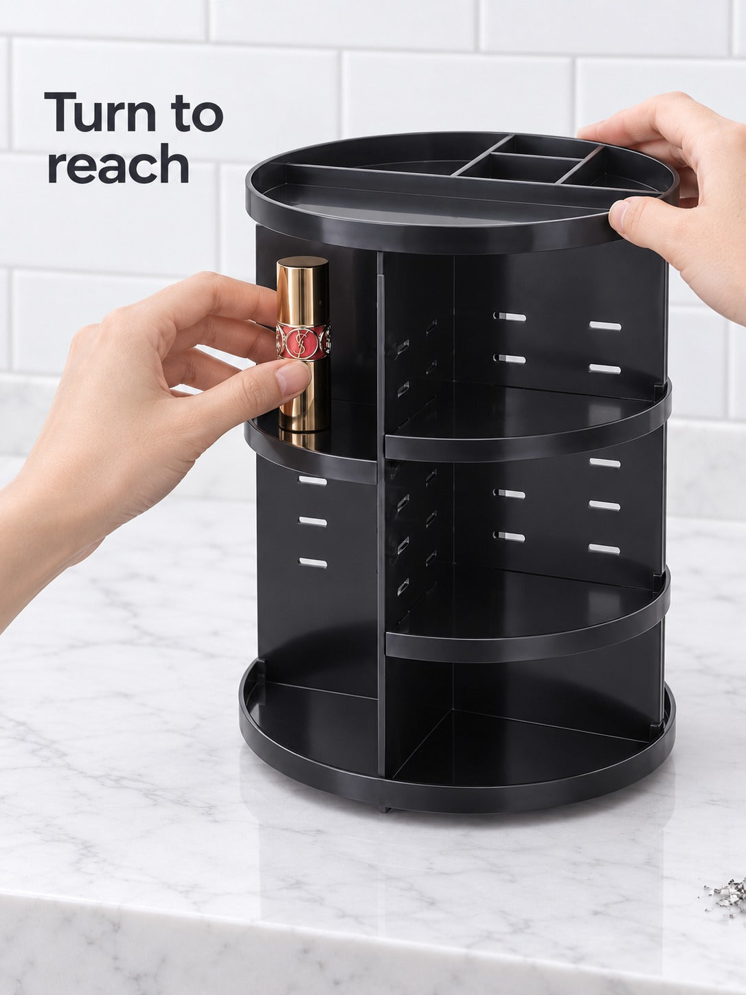 360 Rotating Makeup Organizer for Vanity and Skincare