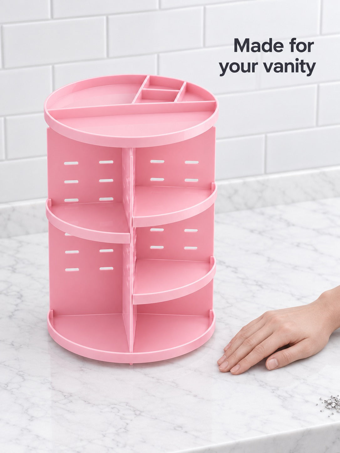 360 Rotating Makeup Organizer for Vanity and Skincare