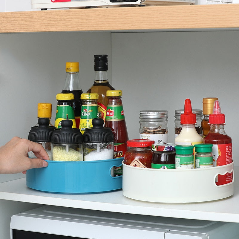 360 Rotating Spice Tray: Spin-to-Reach Kitchen Storage