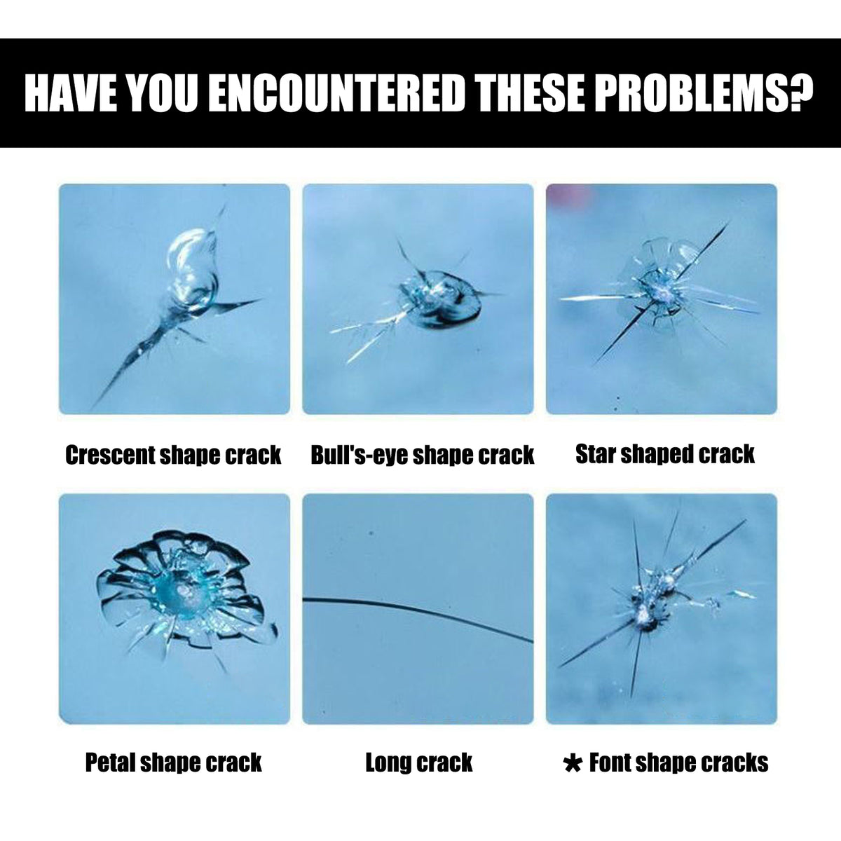 Windshield Crack Repair Fluid for Minor Chips & Cracks