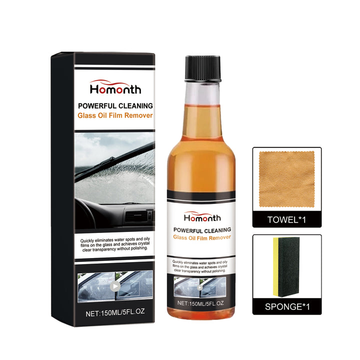 Glass Oil Film Remover for Clearer Windshields & Windows