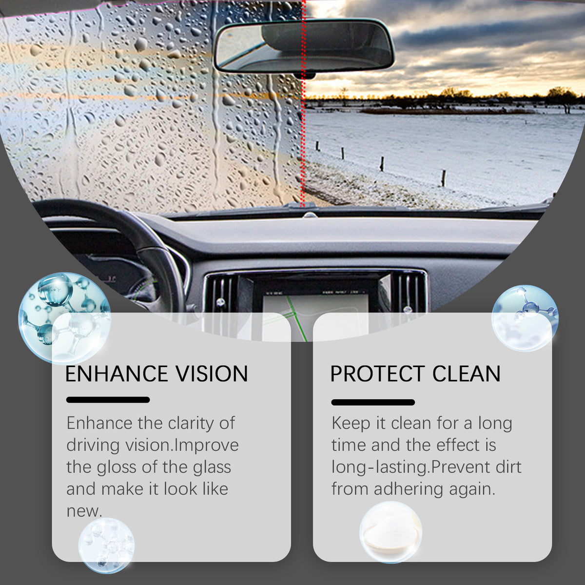 Windshield Oil Film Remover for Clear, Safer Driving