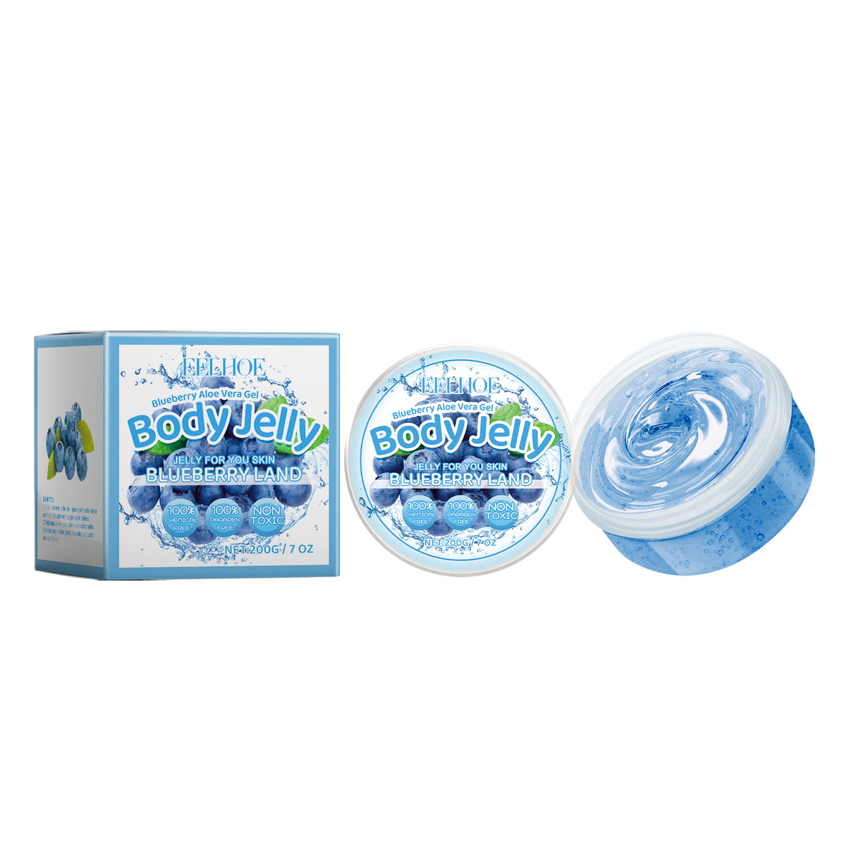 Aloe Vera Body Gel with Fruit Extracts, 200g Jar