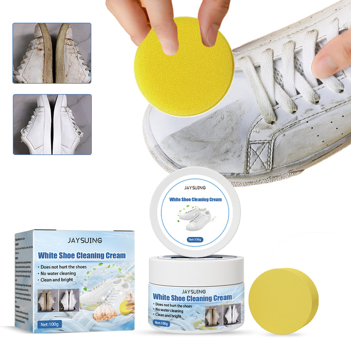 White Shoe Cleaning Cream for No-Water Brightening