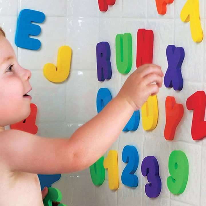 Foam Bath Letters & Numbers for Toddler Learning Play