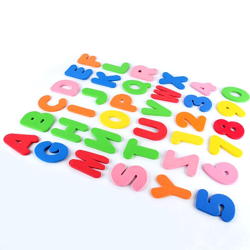 Foam Bath Letters & Numbers for Toddler Learning Play