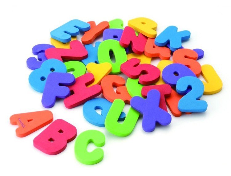 Foam Bath Letters & Numbers for Toddler Learning Play
