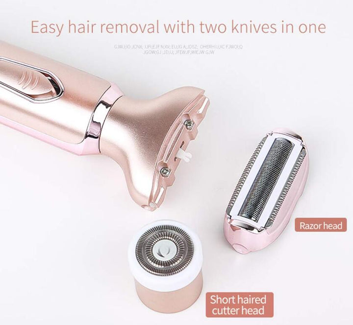Electric Epilator Two-Head Smooth Hair Removal For Women