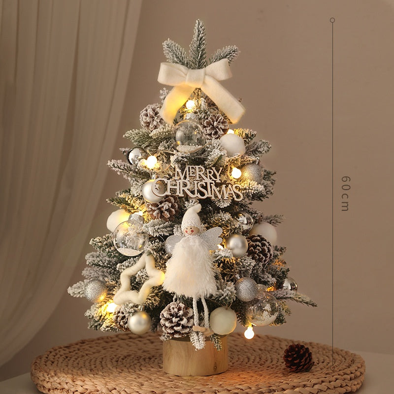 Mini Christmas Tree With Warm Lights for Small Spaces