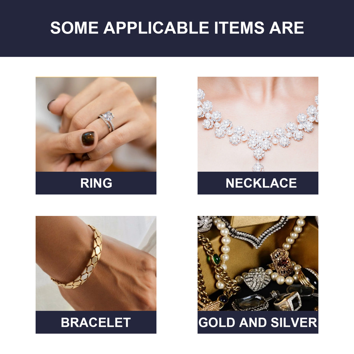 Jewelry Cleaner for Gold, Silver & Precious Jewelry