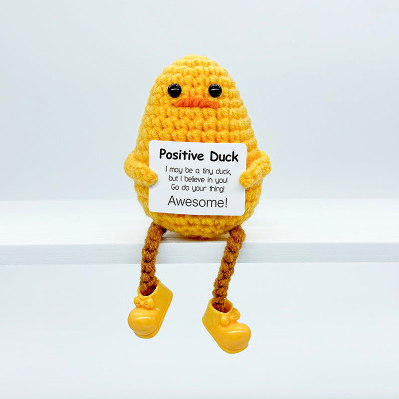 Handmade Knitted Gift Doll With Heartfelt Message