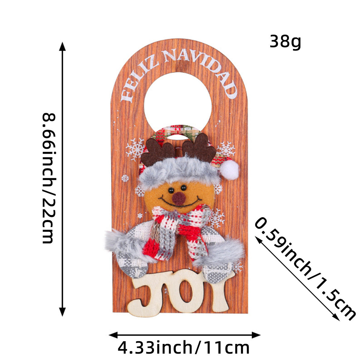 Christmas Door Handle Ornament for Cheerful Holiday Decor
