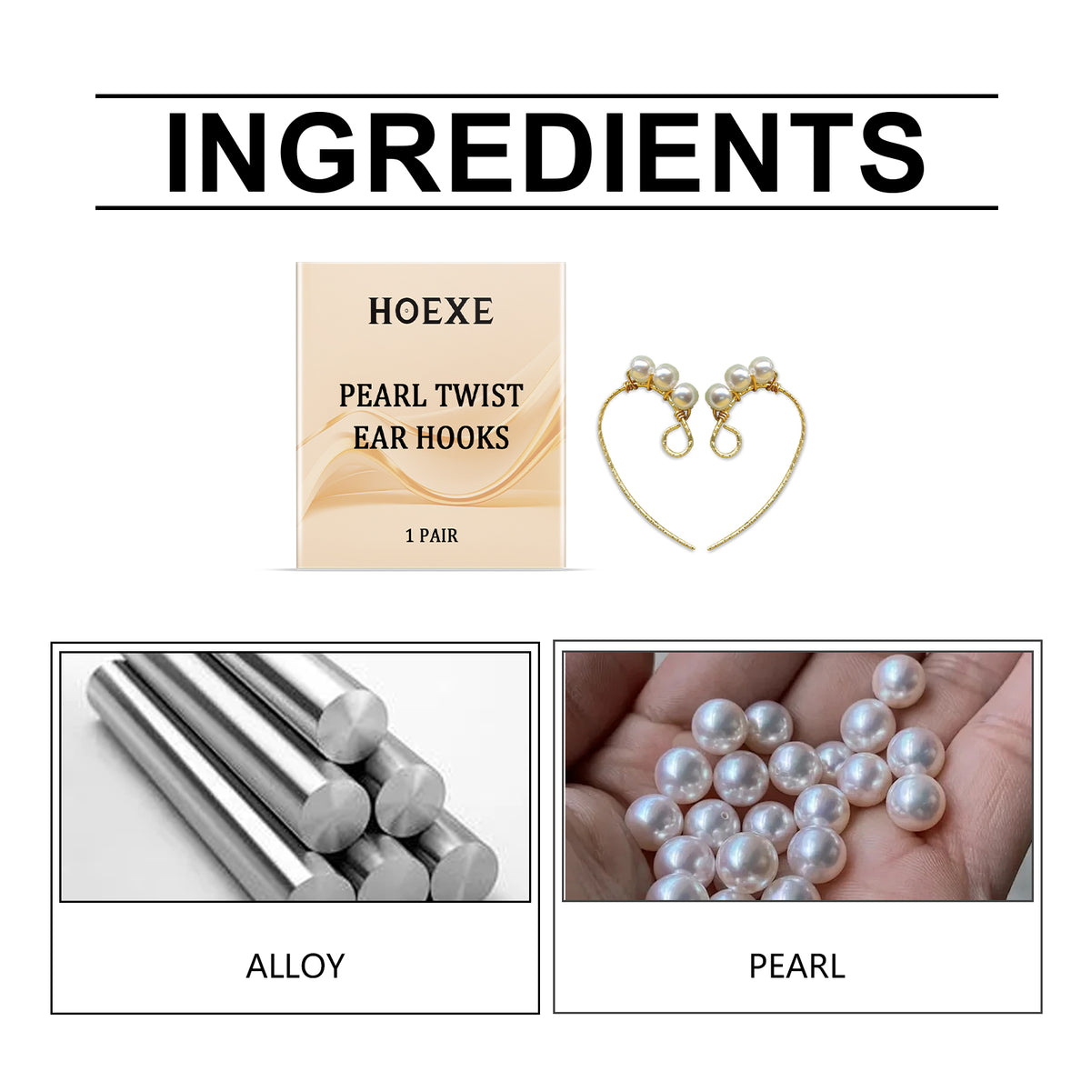 Pearl Twist Ear Hook Earrings for Elegant Everyday Styling