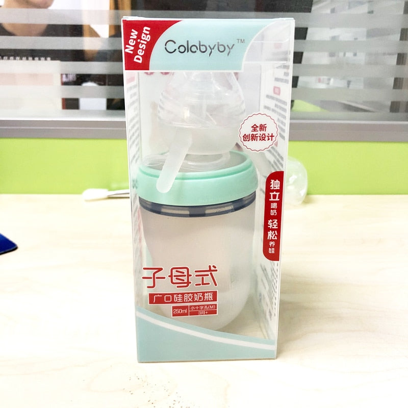 Silicone Sippy Cup 250ml for Independent Baby Drinking