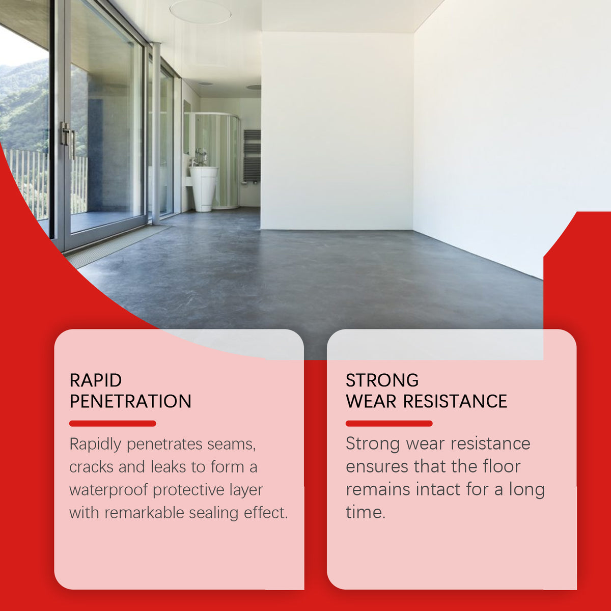 Waterproof Epoxy Floor Paint for Home Walls Renovation