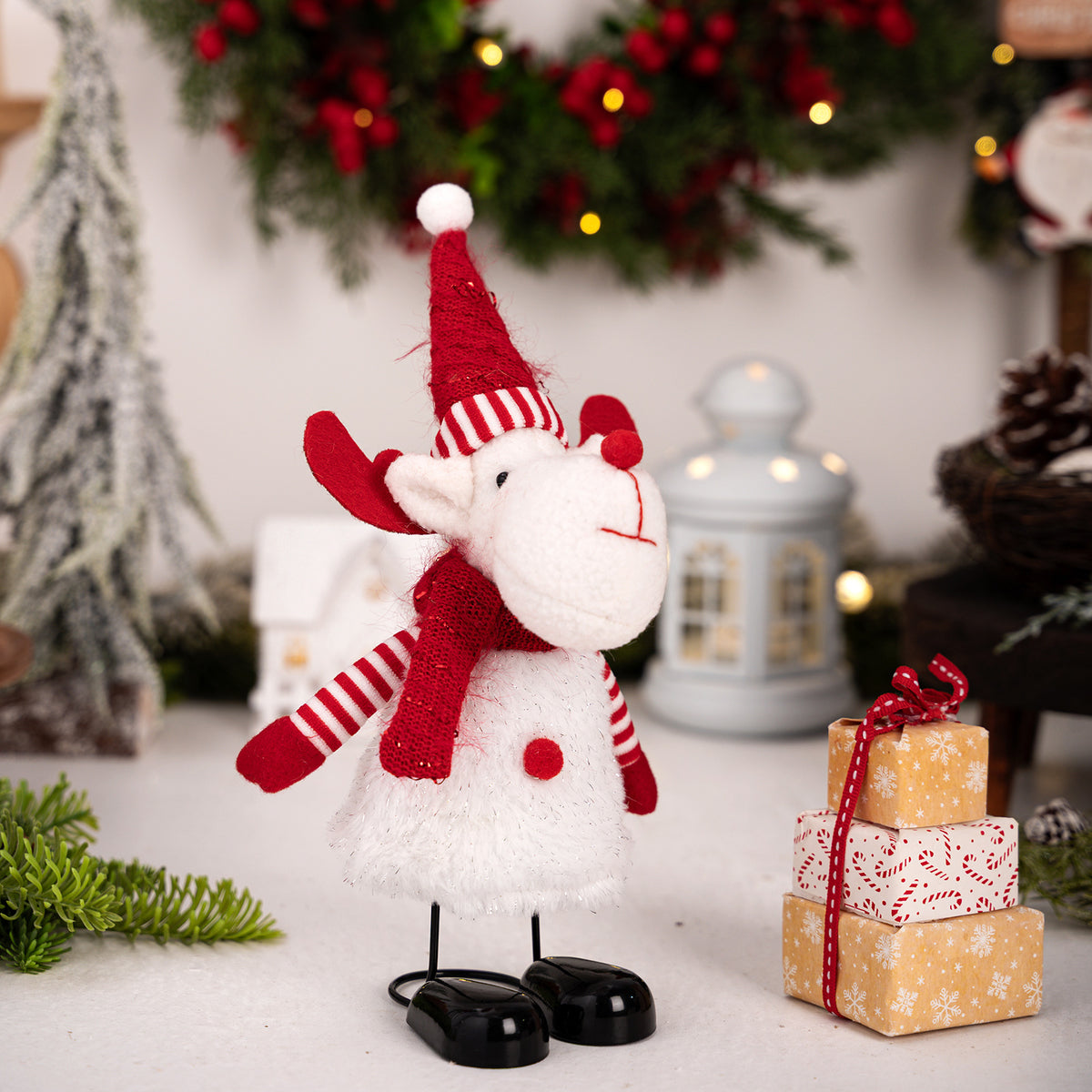 Christmas Figurine Set for Cheerful Tabletop Displays