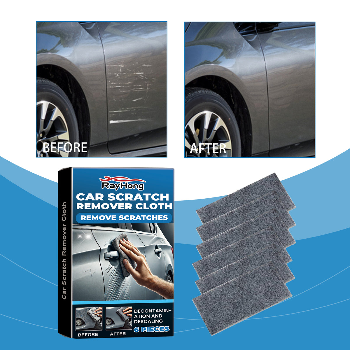 Car Scratch Repair Cloths for Minor Paint Scuff Care
