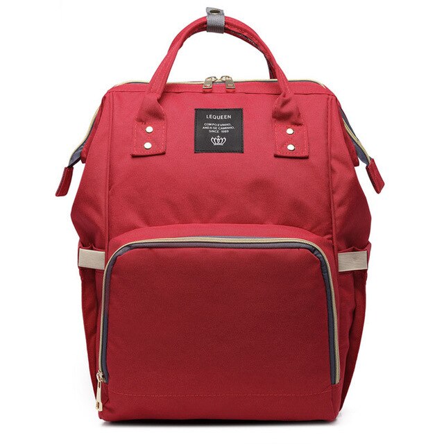 Large-Capacity Diaper Bag Backpack With Bottle Storage