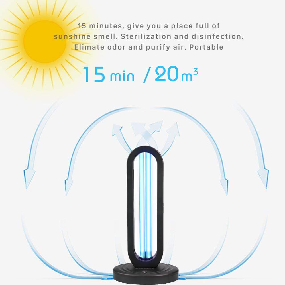 38W UVC Germicidal Lamp for Bedroom and Wardrobe
