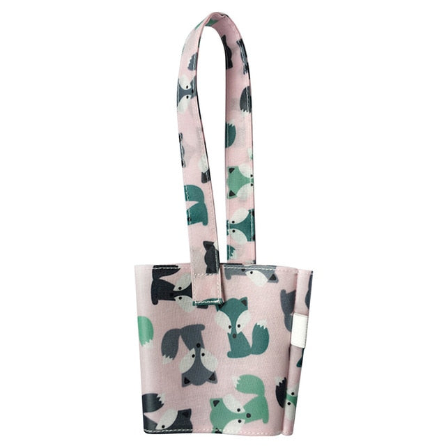 Cute Cotton Cup Carrier for Milk Tea and Juice Hands-Free