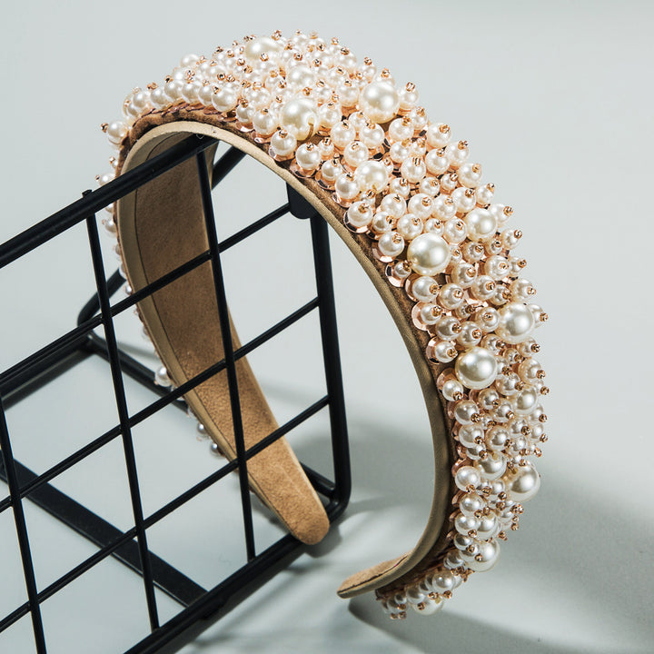 Pearl Hair Hoop for Effortless Glamorous Occasion Styling