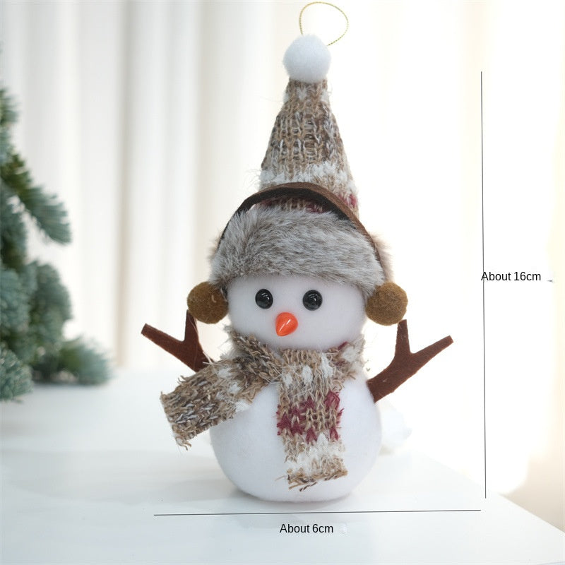 Christmas Plaid Snowman Ornaments for Festive Cheer