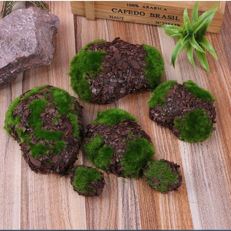Artificial Moss Rocks for Lush Woodland Arrangements