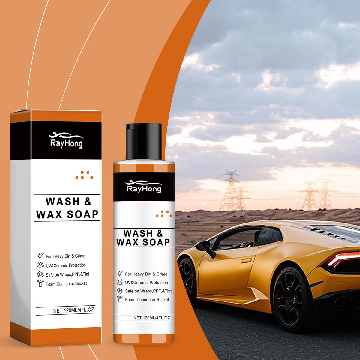 Car Wash Liquid for Heavy Dirt, Grime & Smooth Paint