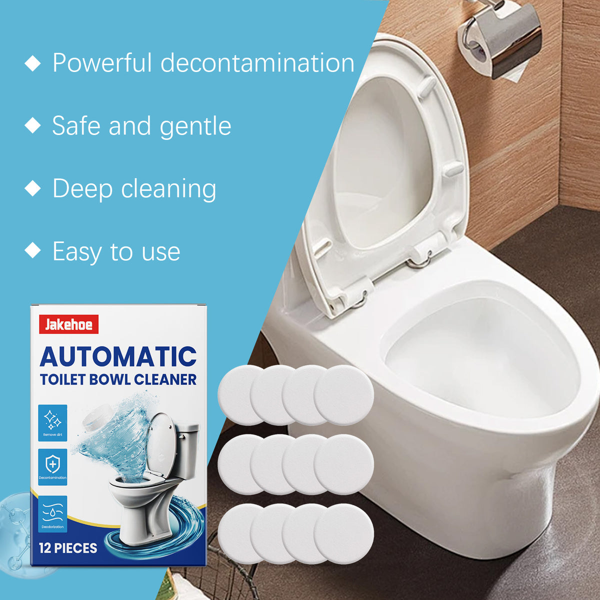 Toilet Cleaning Tablets for Fresh, Cleaner-Looking Bowls
