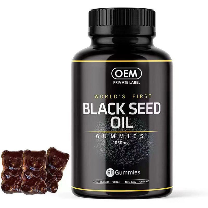 Black Seed Oil Gummies – Radiant Hair & Skin, Vegan 1050mg