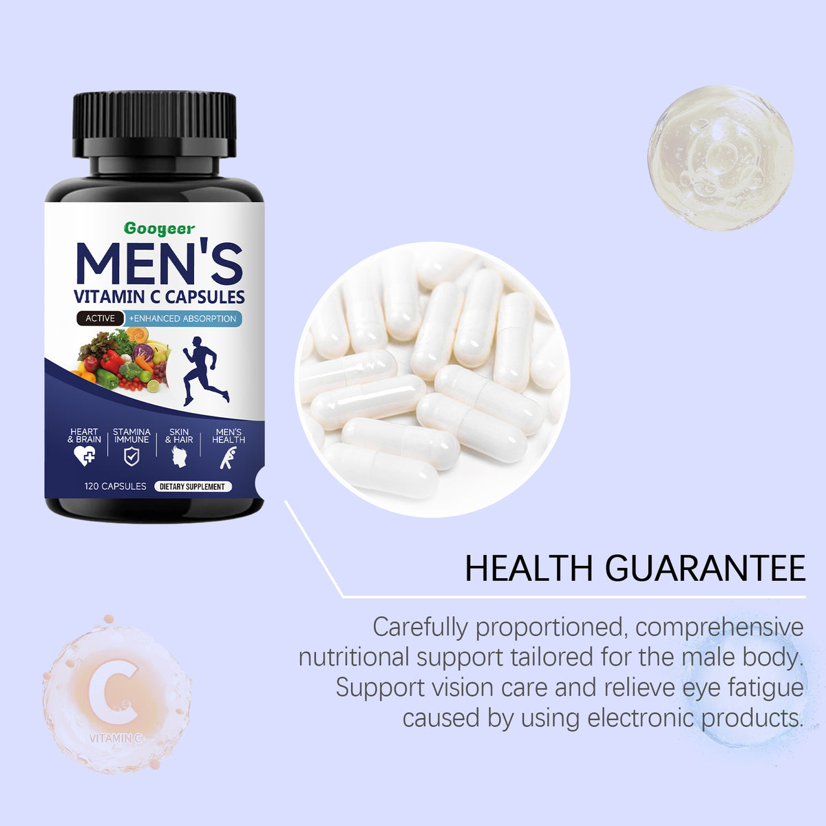 Men's Multivitamin with Enhanced Absorption — 120 Capsules