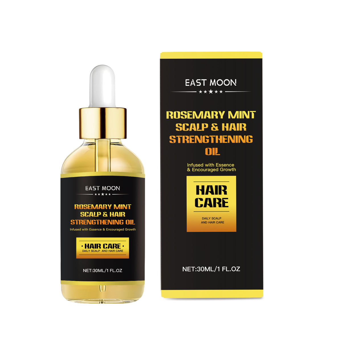 Men's Rosemary Hair Oil for Fuller-Looking, Smooth Hair