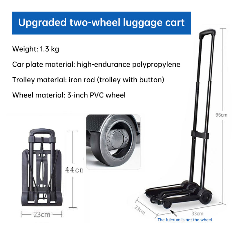 Foldable Luggage Cart with Telescoping Handle, 1.3 kg