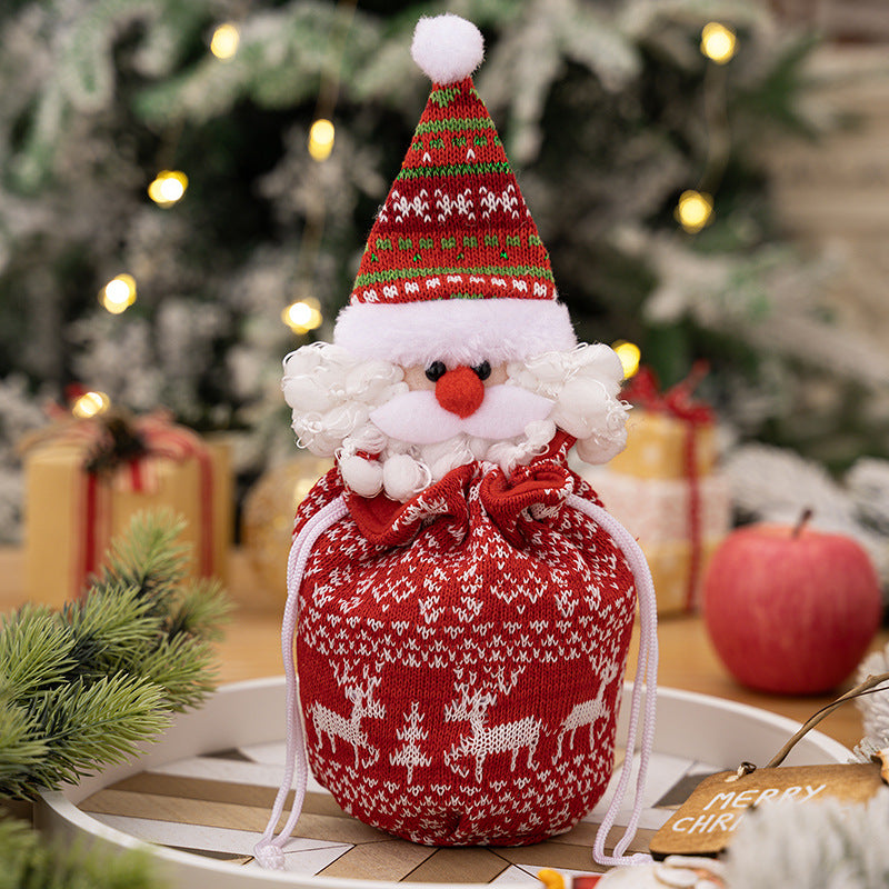 Christmas Knitted Gift Bags for Festive Small Gifts