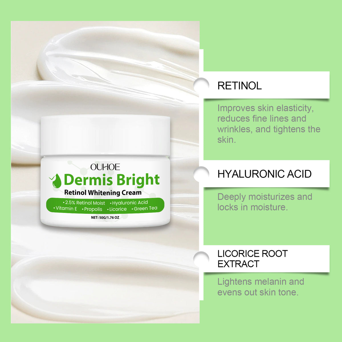 Retinol Brightening Cream for Firmer, Even-Looking Skin