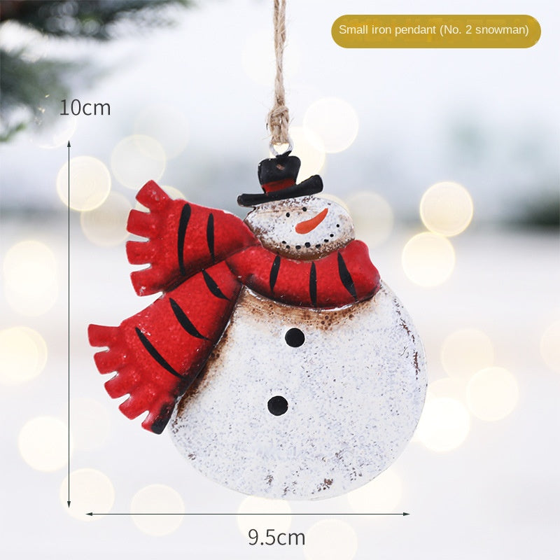 Metal Christmas Ornaments Set for Festive Displays