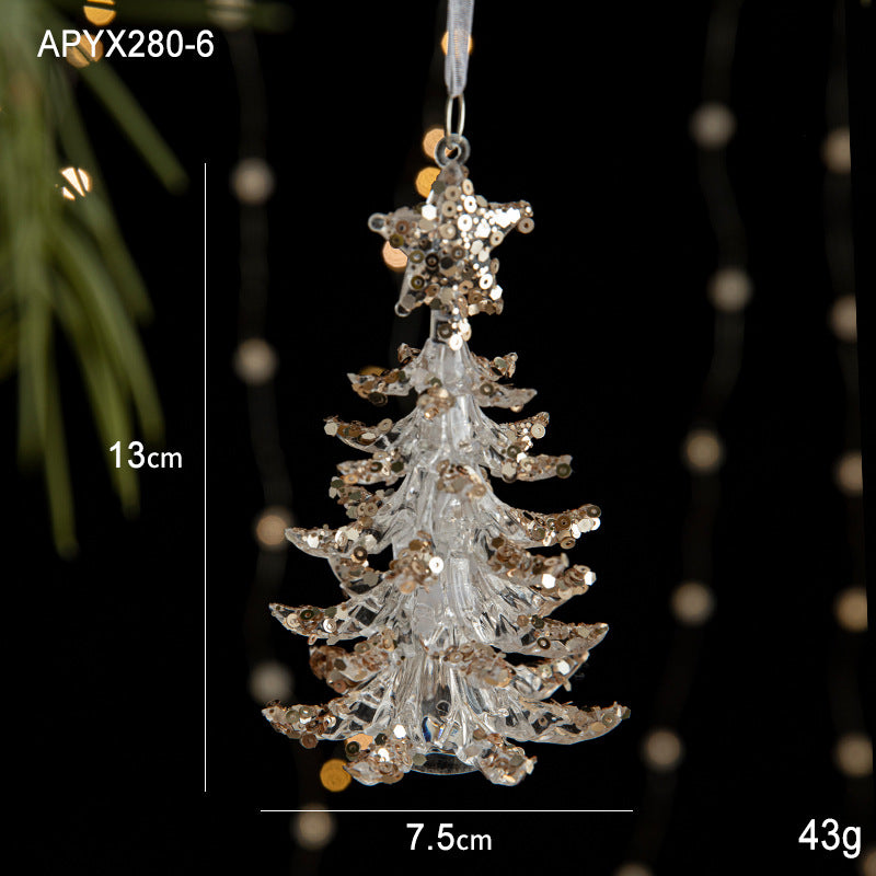 Acrylic Christmas Ornaments for Sparkling Tree Decor