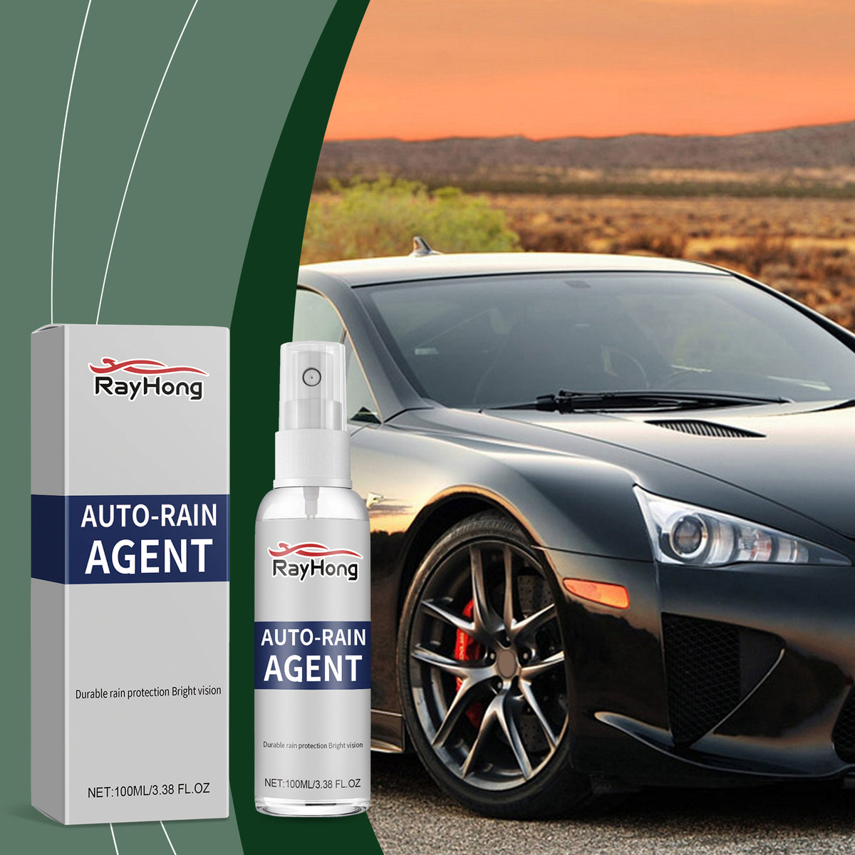 Windshield Rain Repellent Coating Spray for Clearer Views