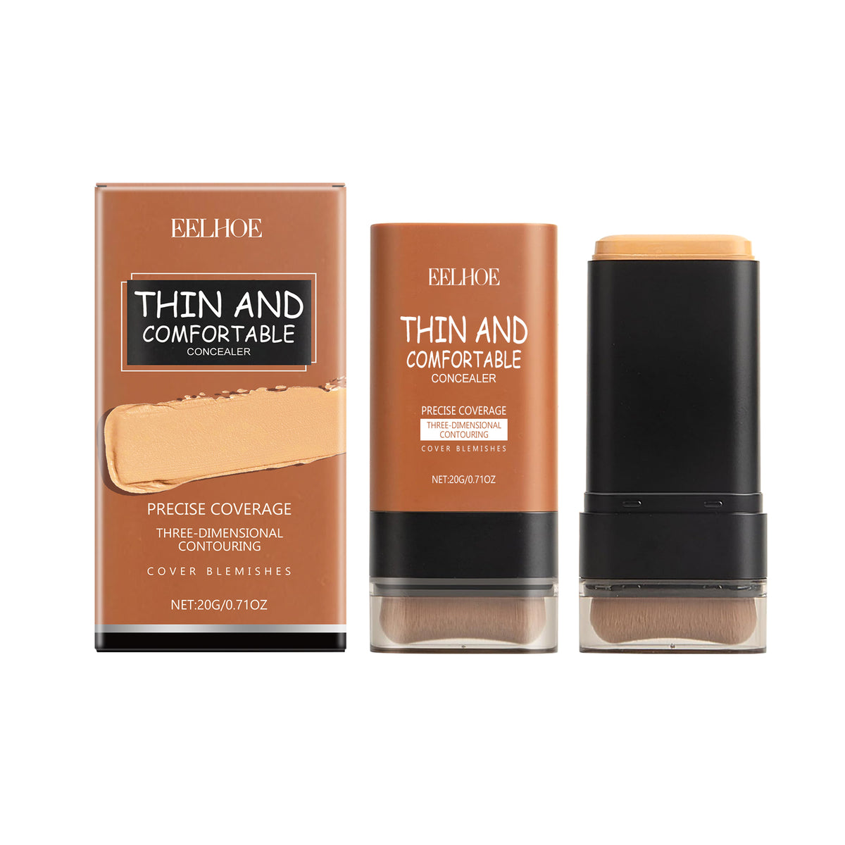 Concealer Foundation Stick for Precise, Natural Coverage