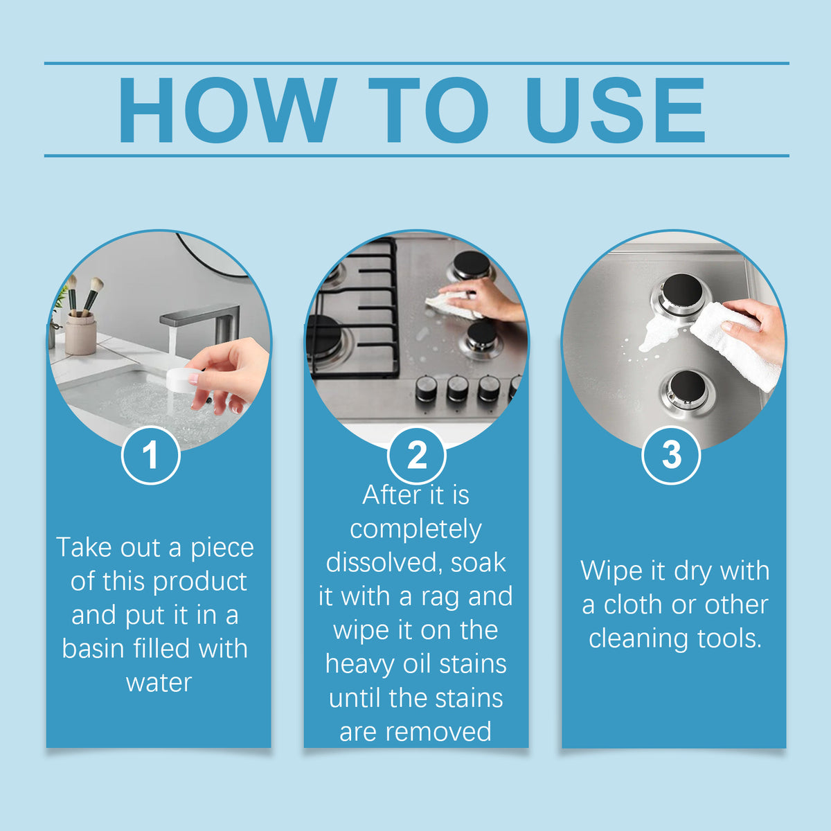 Kitchen Grease Cleaning Tablets for Stubborn Grime