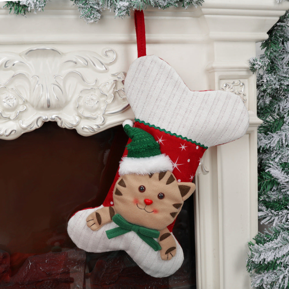 Christmas Cat & Dog Stockings for Festive Mantels