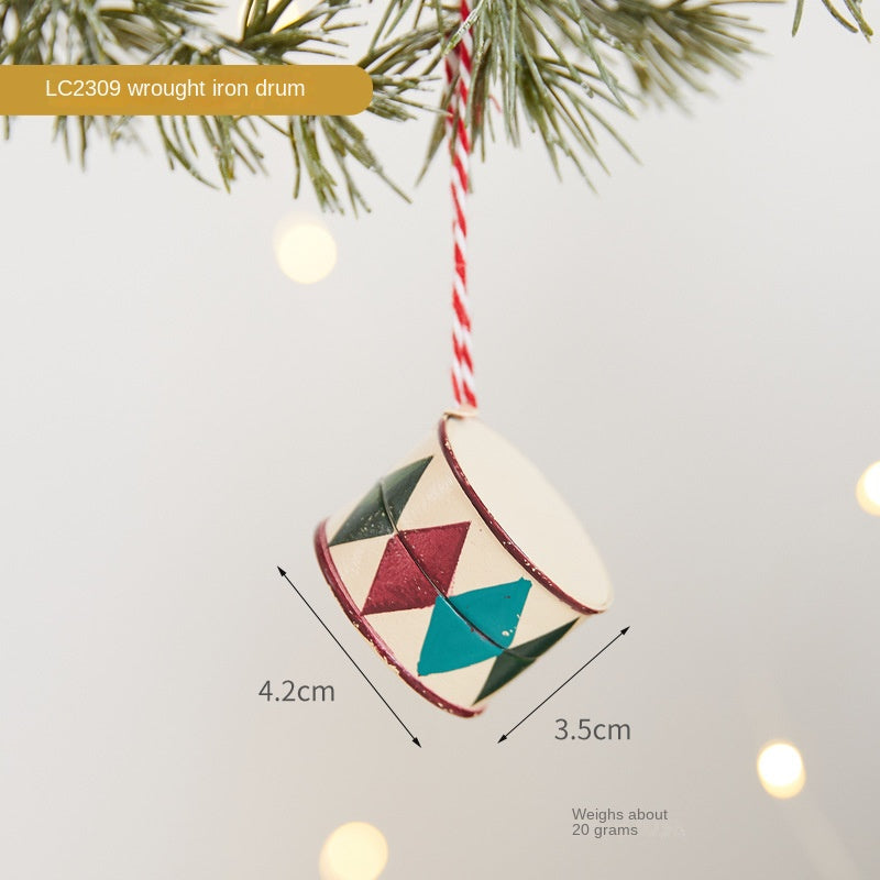 Metal Christmas Ornaments Set for Festive Displays