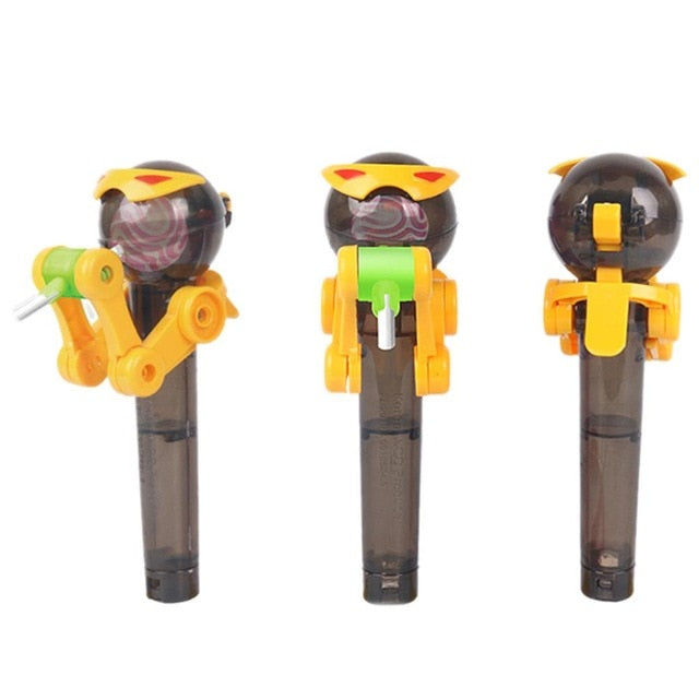Robot Lollipop Holder — Playful Candy Cover Toy